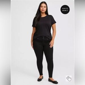 Torrid Black Super Soft Jeggings 16 Tall
